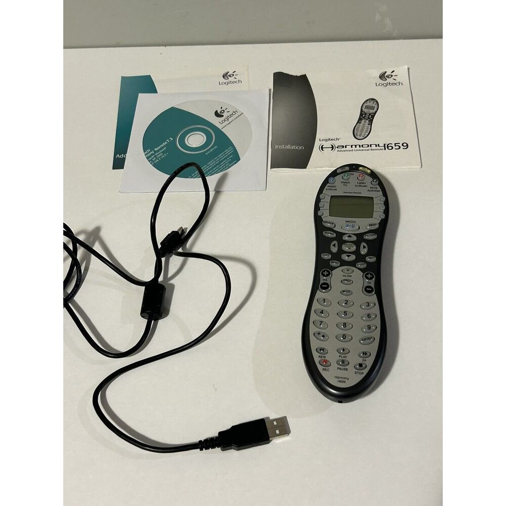 Logitech Harmony H659 Advanced Universal Remote Control With Cord And Manual
